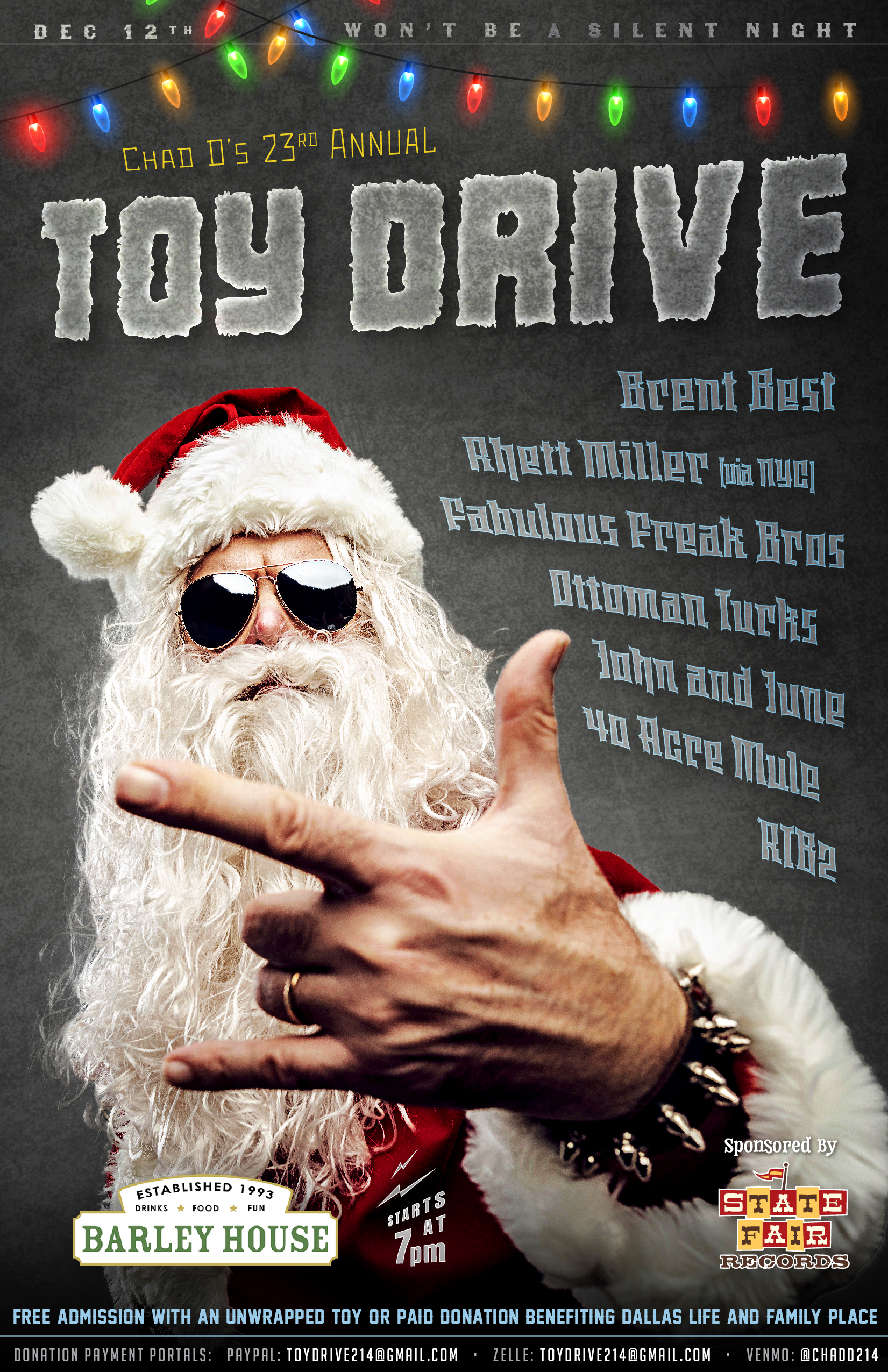2023 Toy Drive poster