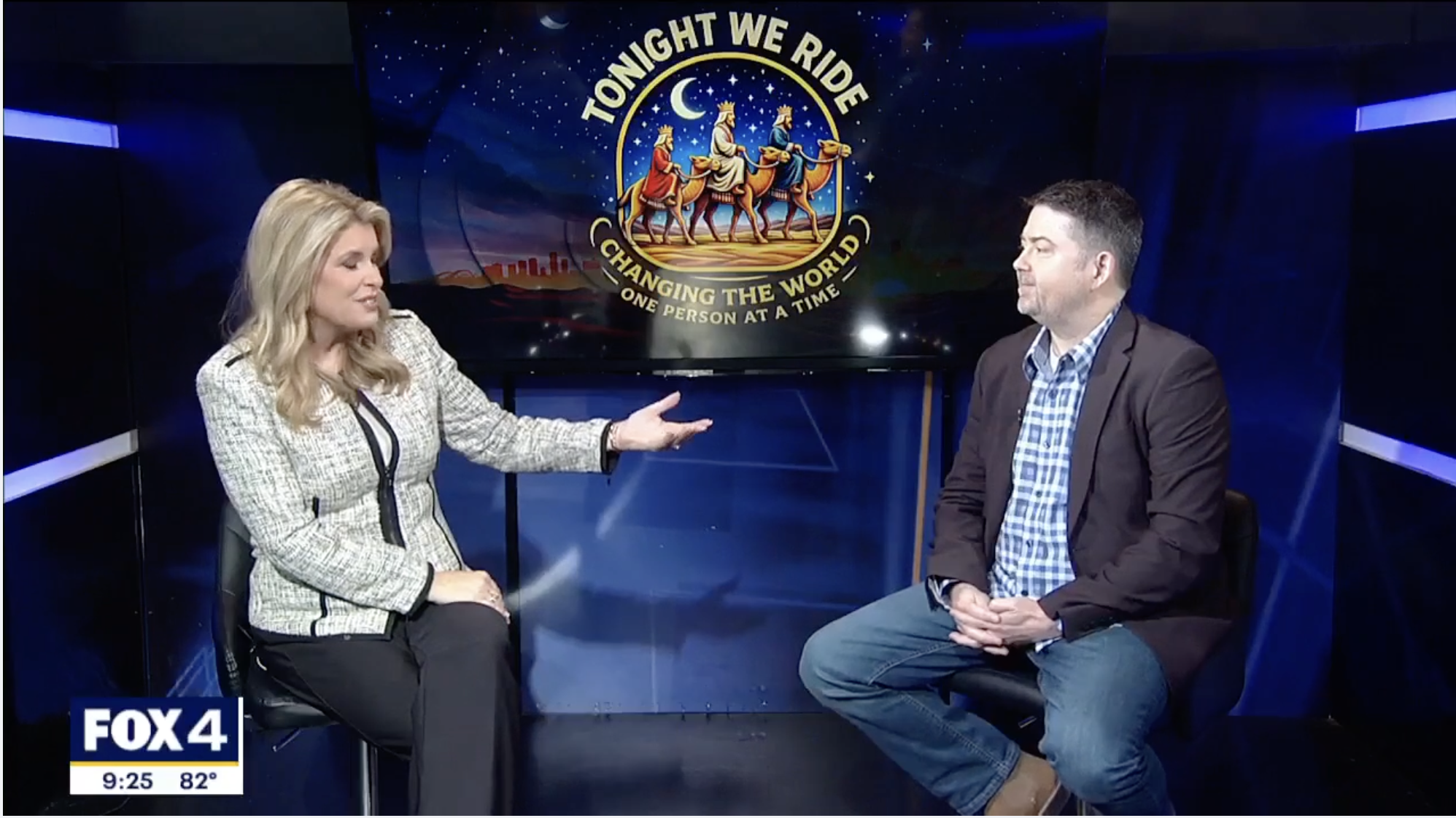FOX 4 interview segment featuring Tonight We Ride